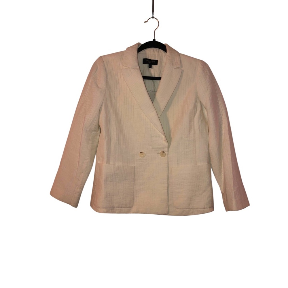 Talbots Cream Double-Button Women's Blazer